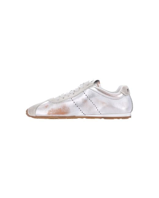 Miu Miu White Sneakers “Plume”