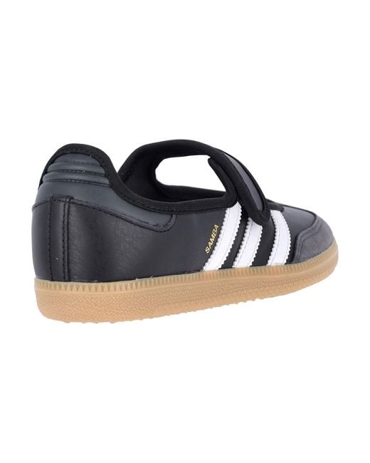 Adidas Black Low-Top Leather Sneakers