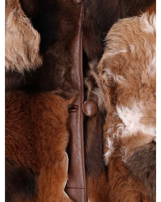 Prada Brown Sheepskin Coat