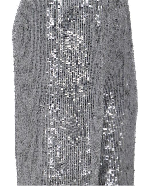 Pantaloni Con Paillettes di P.A.R.O.S.H. in Gray