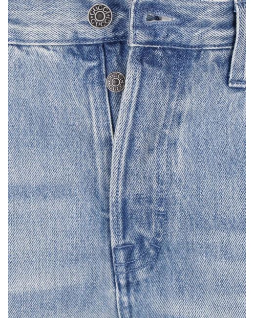 Gucci Blue Bootcut Jeans "Morsetto" for men