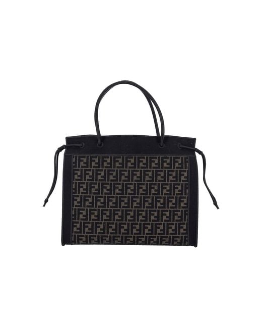 Fendi Black Large Tote Bag "Magic"