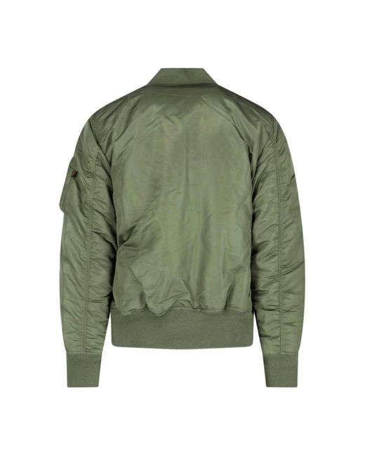 Alpha Industries Green Bomber Jacket “Ma-1” for men