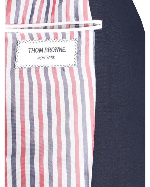 Thom Browne Blue Wool Blazer