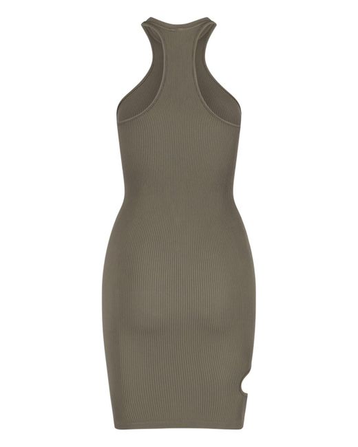 ANDREADAMO Green Cut-out Detail Dress