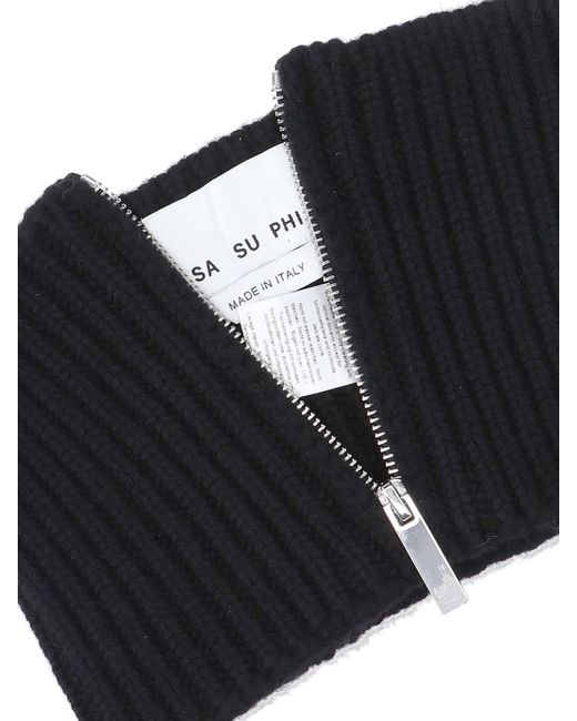 Sciarpa Colletto di Sa Su Phi in Black
