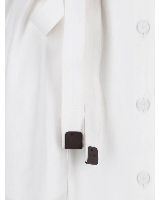 Max Mara White Shirt Maxi Dress