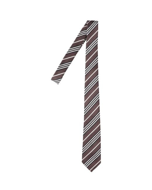 Saint Laurent White Silk Tie for men