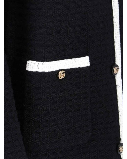 Cardigan In Lana di Gucci in Black