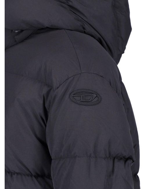 DIESEL Blue Polyamide Jacket for men