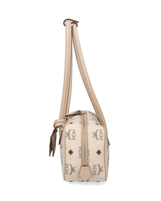 MCM White Mini-Style Crossbody Bag