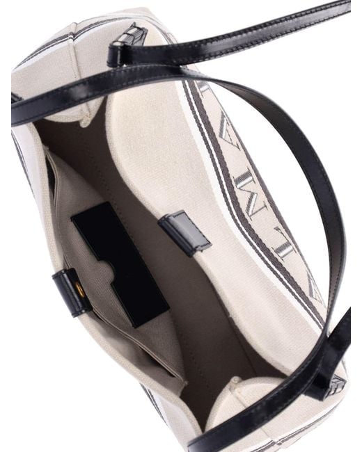 Balmain White Small Tote Bag Release