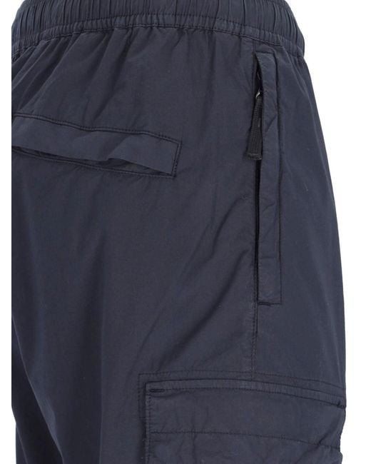 Stone Island Blue Cargo Trousers for men