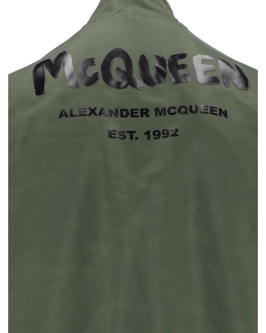 Alexander McQueen Green "graffiti" Reversible Jacket for men