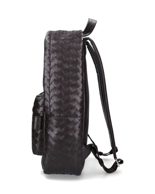 Bottega Veneta Gray 'Intrecciato' Backpack for men