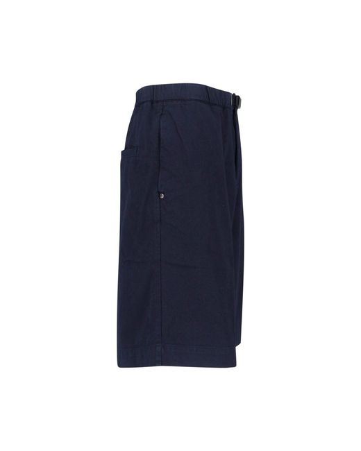 White Sand Blue Belt Shorts for men