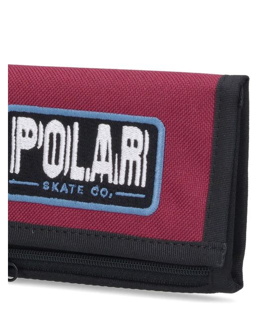 POLAR SKATE Red "Earthquacke" Wallet for men