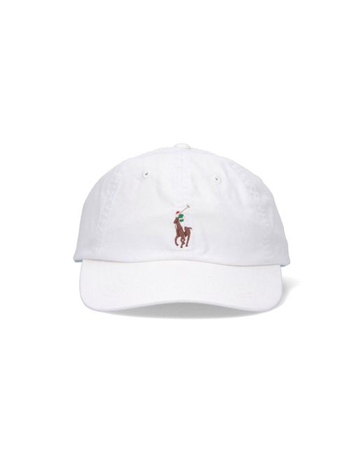 Polo Ralph Lauren White Logo Baseball Cap