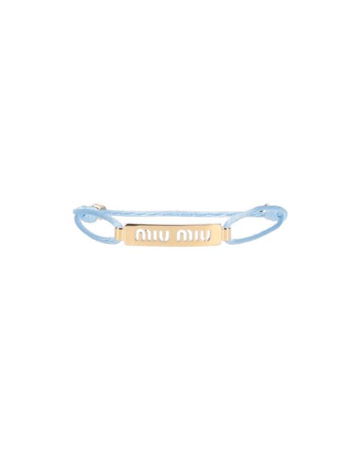 Miu Miu White Logo Bracelet