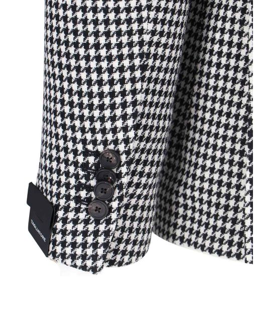 Blazer Monopetto Pied De Poule di Tagliatore in Gray da Uomo