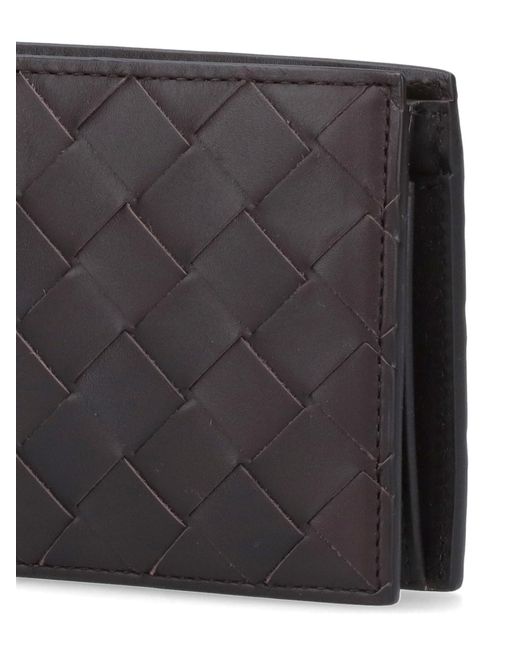 Bottega Veneta Black Woven Wallet for men