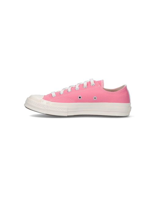 COMME DES GARÇONS PLAY Pink "Converse Chuck 70" Low Top Sneakers
