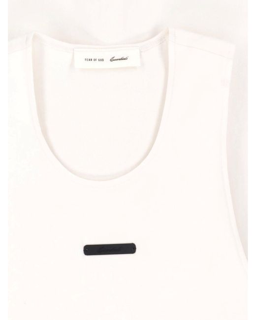 Fear Of God White Tank Top "Essential" for men
