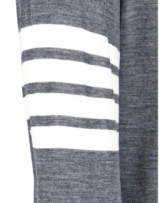 Thom Browne Gray 100% Virgin Wool Sweater for men