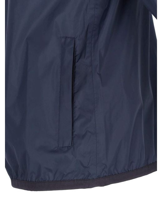 COMME DES GARÇONS PLAY Blue Play Heart Logo 100% Nylon Jacket for men