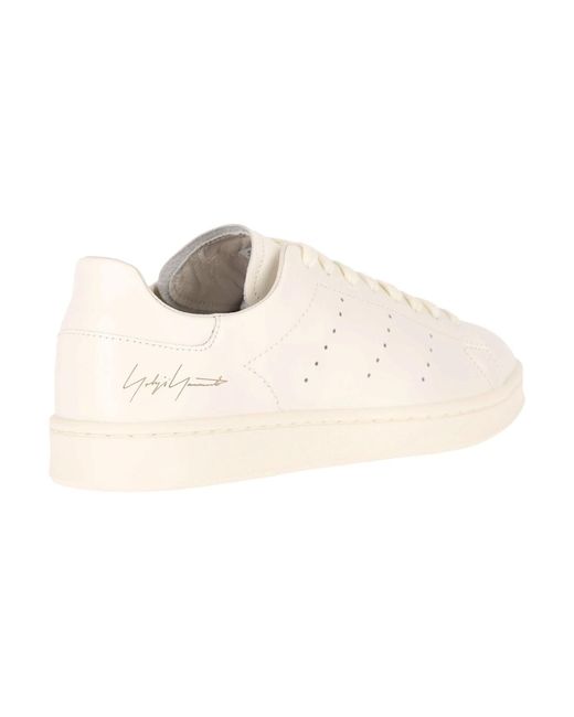 Y-3 Natural Leather Low-Top Sneakers