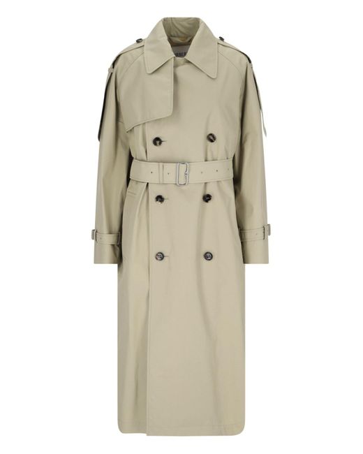 Trench Lungo "Castleford" di Burberry in Natural