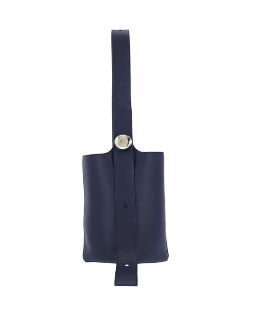 Borsa Secchiello Media "Pebble" di Loewe in Blue