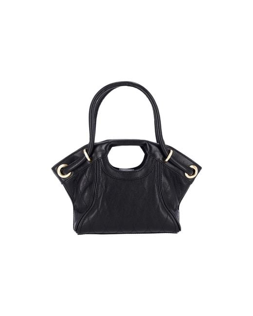 Borsa Tote Piccola di Balmain in Black