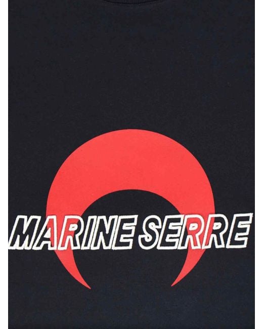 T-Shirt Logo di MARINE SERRE in Blue