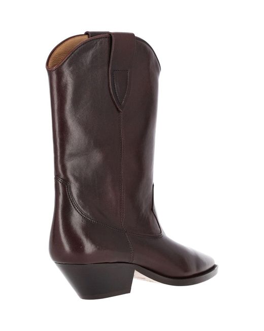 Isabel Marant Brown Leather Ankle Boots