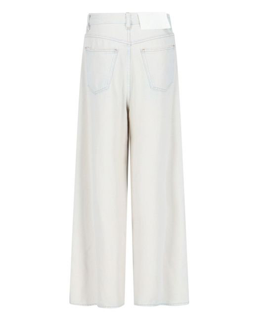 Jeans Ampi di MM6 by Maison Martin Margiela in White