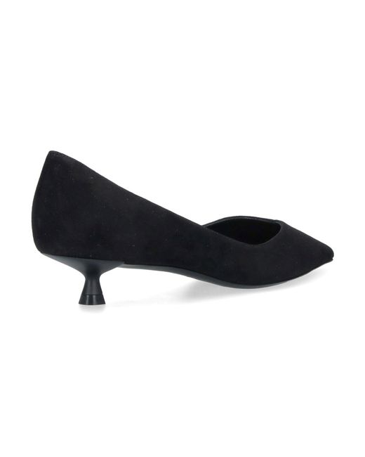 Stuart Weitzman Black Eva 35 Goat Leather Pumps