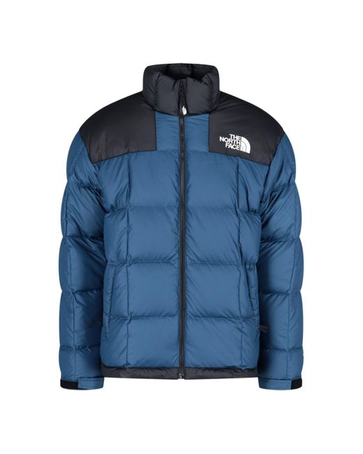 The North Face 'lhotse' Logo Puffer Jacket in Blue for Men | Lyst