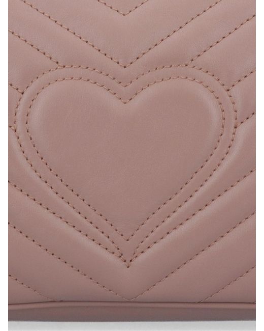 Gucci Pink 'Gg Marmont' Shoulder Bag