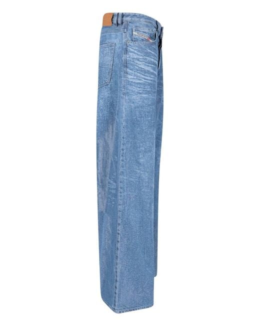 DIESEL Blue Cotton Denim Jeans For