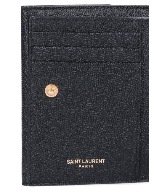 Saint Laurent Black 'uptown' Wallet