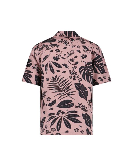 Camicia "S/S Woodblock" di Carhartt in Pink da Uomo