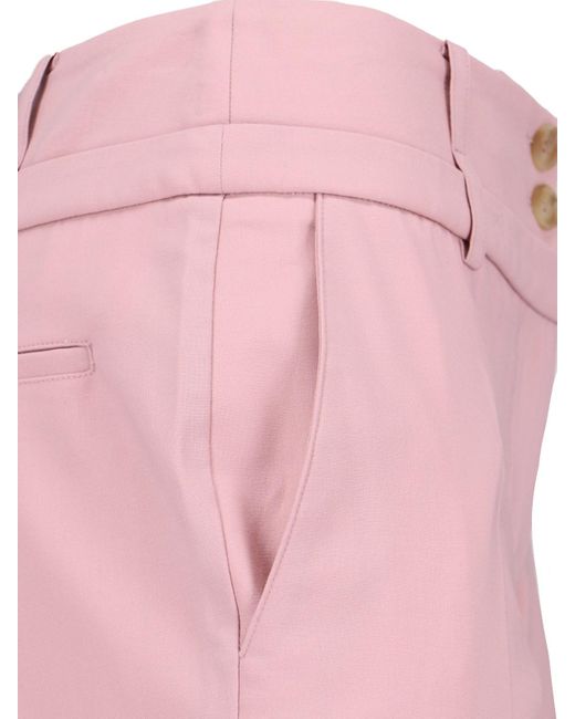 Eudon Choi Pink Straight Trousers