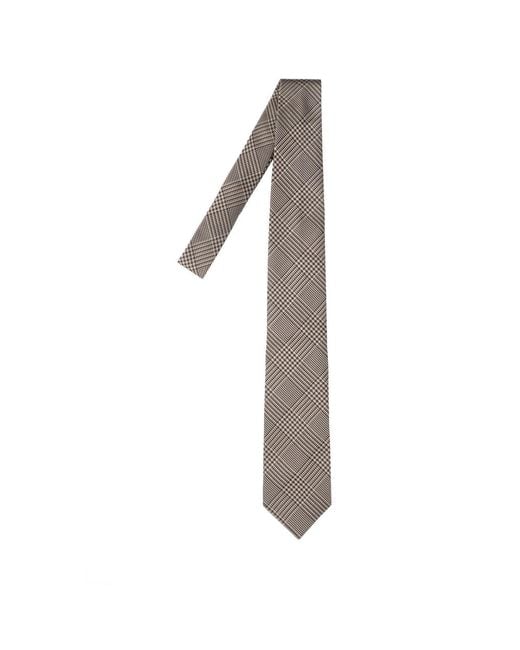Tom Ford White Luxury Mulberry Silk Tie for men