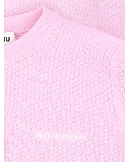 Miu Miu Pink Cashmere Cardigan