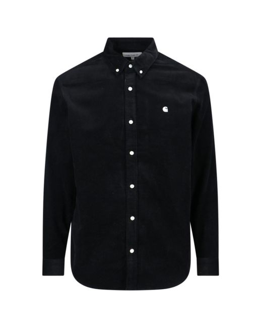 Carhartt Black 'l/s Madison Fine Cord' Shirt for men