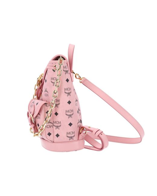 MCM Pink Backpack "Aren"