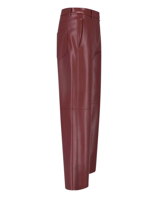 Max Mara Red Straight Pants