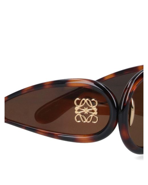 Occhiali Da Sole "Wave" di Loewe in Brown
