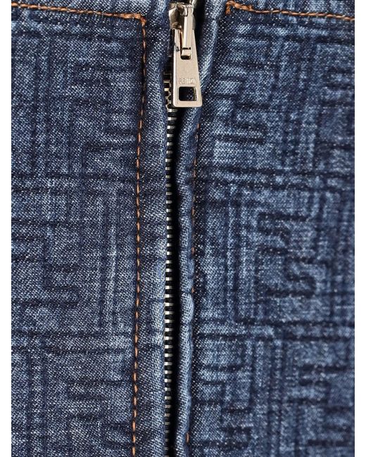 Fendi Blue Mini Dress Ff